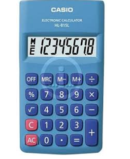 MÁY TÍNH CASIO HL-815-BU LOẠI 8 SỐ DIGITS CHÍNH HÃNG