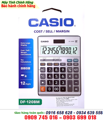 Casio DF-120BM;  Máy tính tiền Casio DF-120BM chính hãng Casio (dùng cho kinh doanh, kế toán)