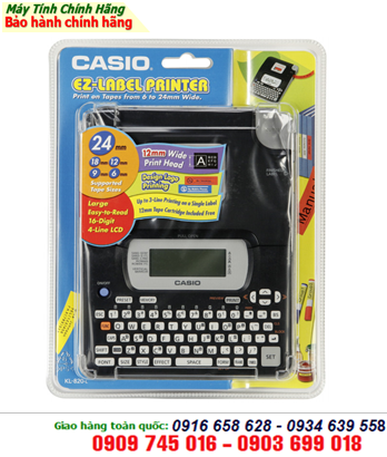 Casio KL-820; Máy in nhãn in tem dán hồ sơ văn phòng Casio KL-820 chính hãng Casio