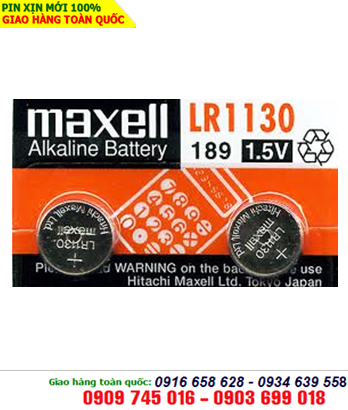 Pin Maxell LR1130-189-AG10 Alkaline 1,5V chính hãng