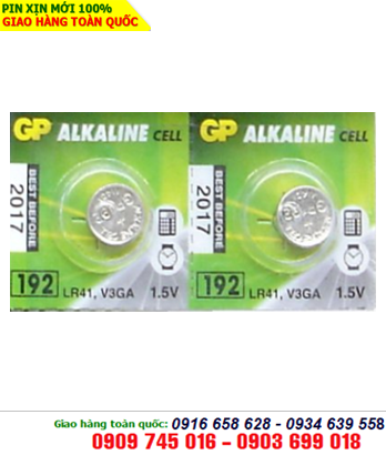 GP LR41/192 High Voltage; Pin cúc áo 1.5v Alkaline GP LR41/192 High Voltage chính hãng