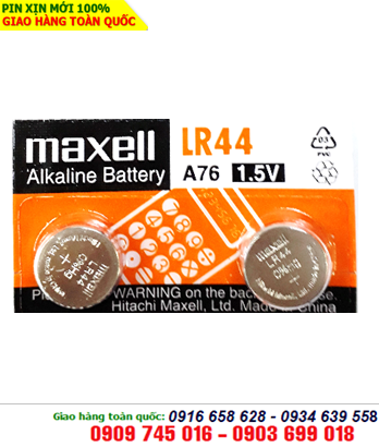 Pin Maxell LR44-A76 Alkaline 1,5V chính hãng _1viên