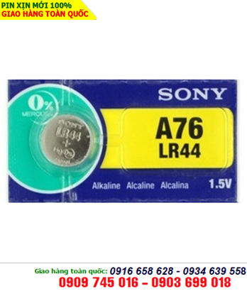 Pin cúc áo Sony A76-LR44 Alkaline 1,5V chính hãng Made in Japan 